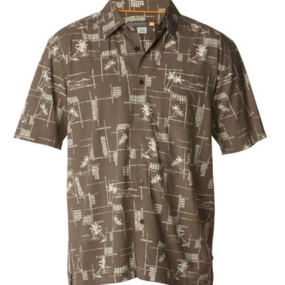 QUIKSILVER Men's Bayview Short Sleeve Shirt Size XL - Picture 2 of 10